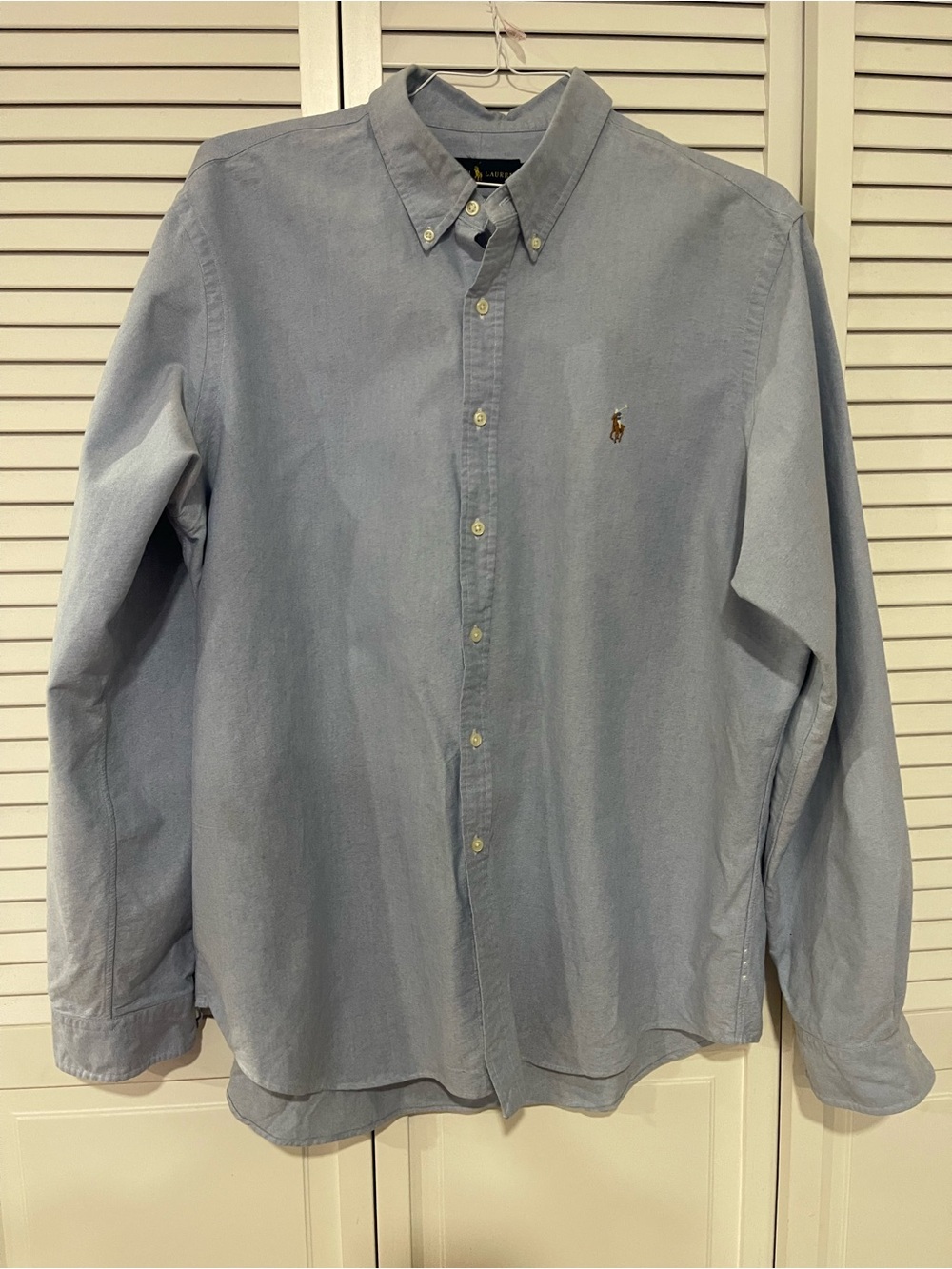 Ralph Lauren Light Blue Button-Down Dress Shirt with Polo Pony